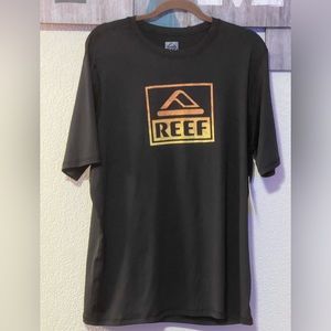 Reef Men’s Black shirt size L, SPF 50, NWT - rash guard, retail $35.00